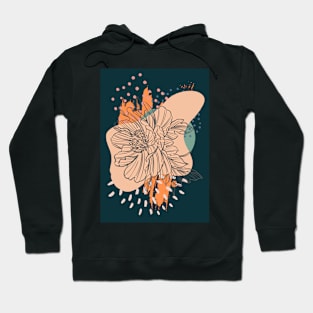 Abstract Floral Hoodie